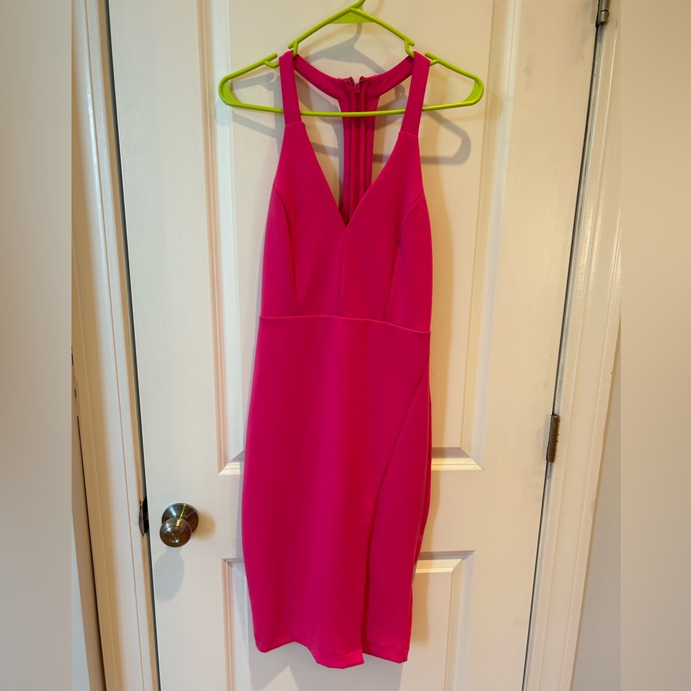 Lulu’s Fitted Pink Cocktail Dress